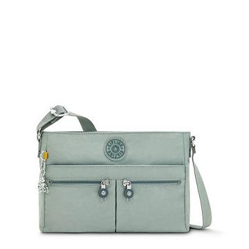 Kipling New Angie Crossbody Táska Olivazöld | HU 1197VR